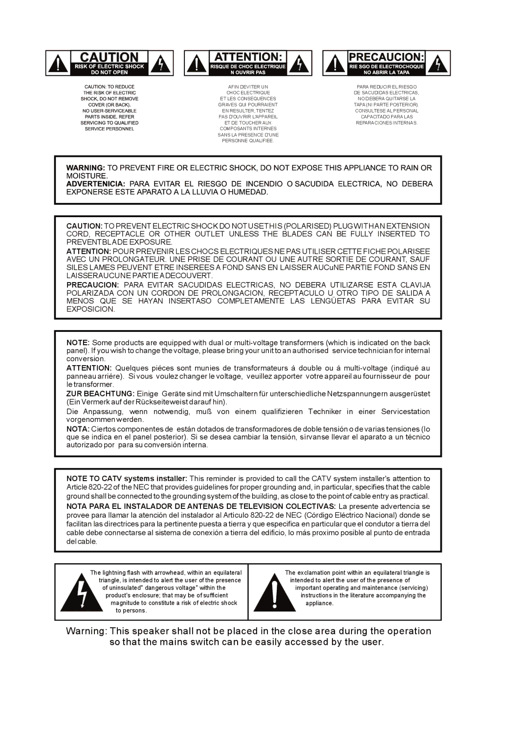 M-Audio 3 manual Appliance 