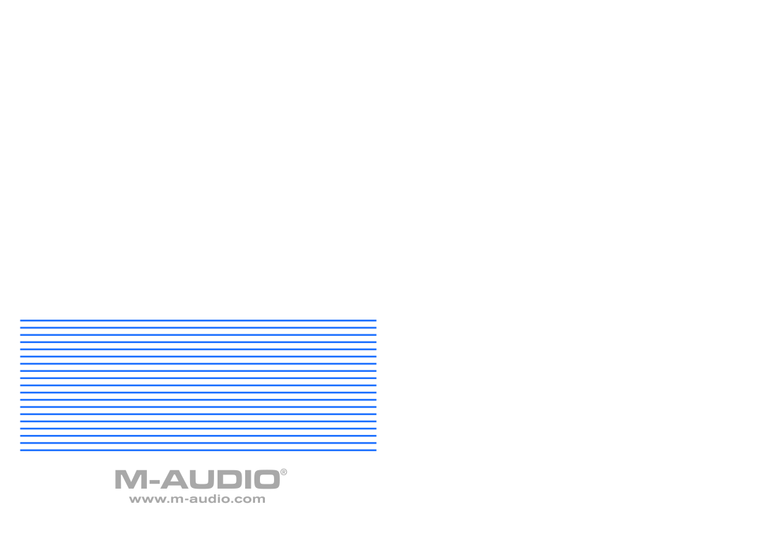 M-Audio 61es, 88es, 49e manual 