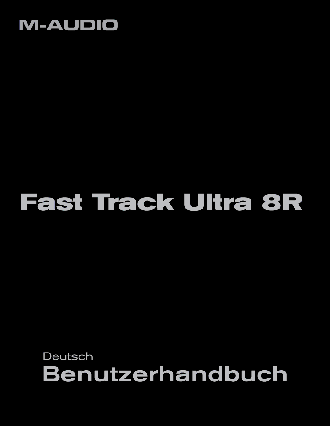 M-Audio manual Fast Track Ultra 8R 