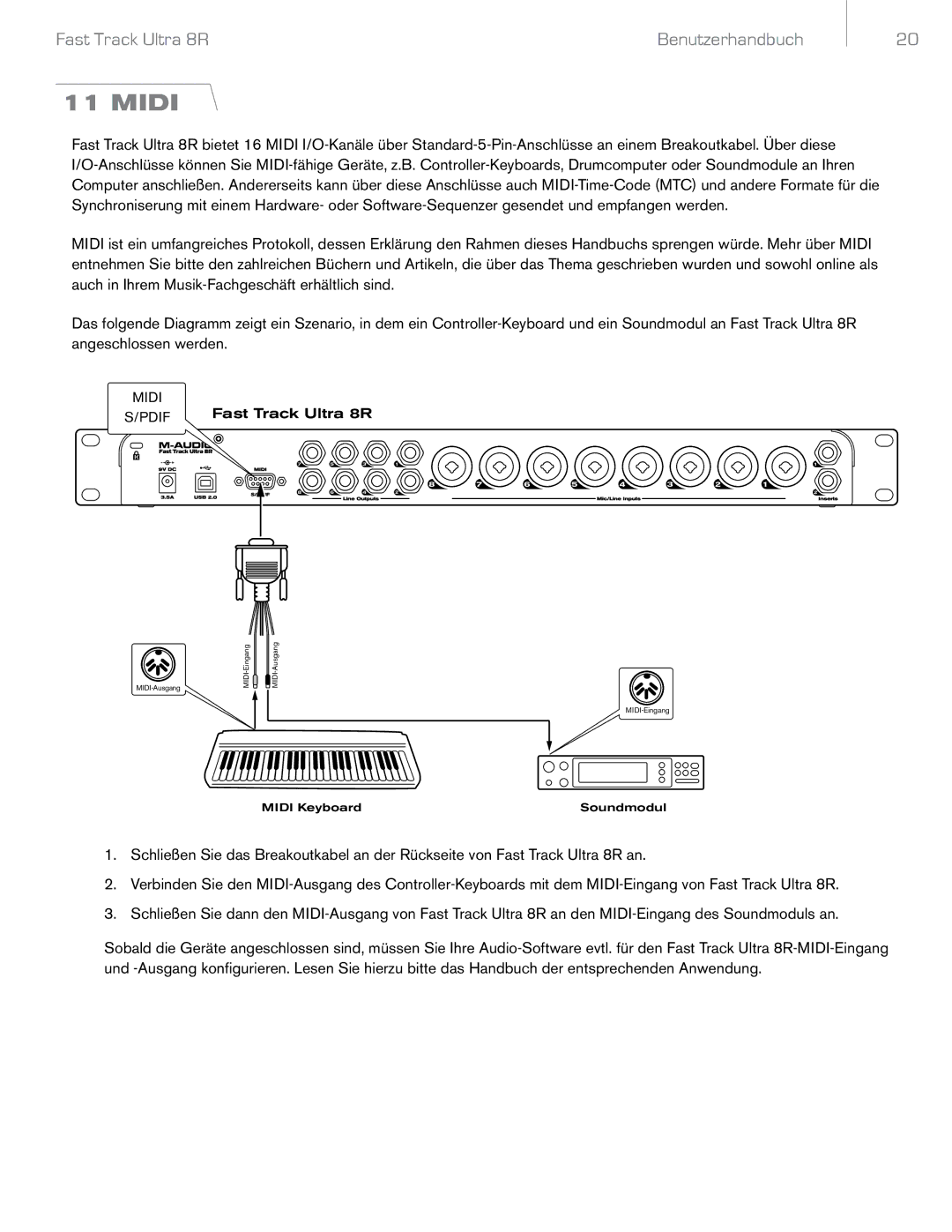 M-Audio 8R manual Midi 