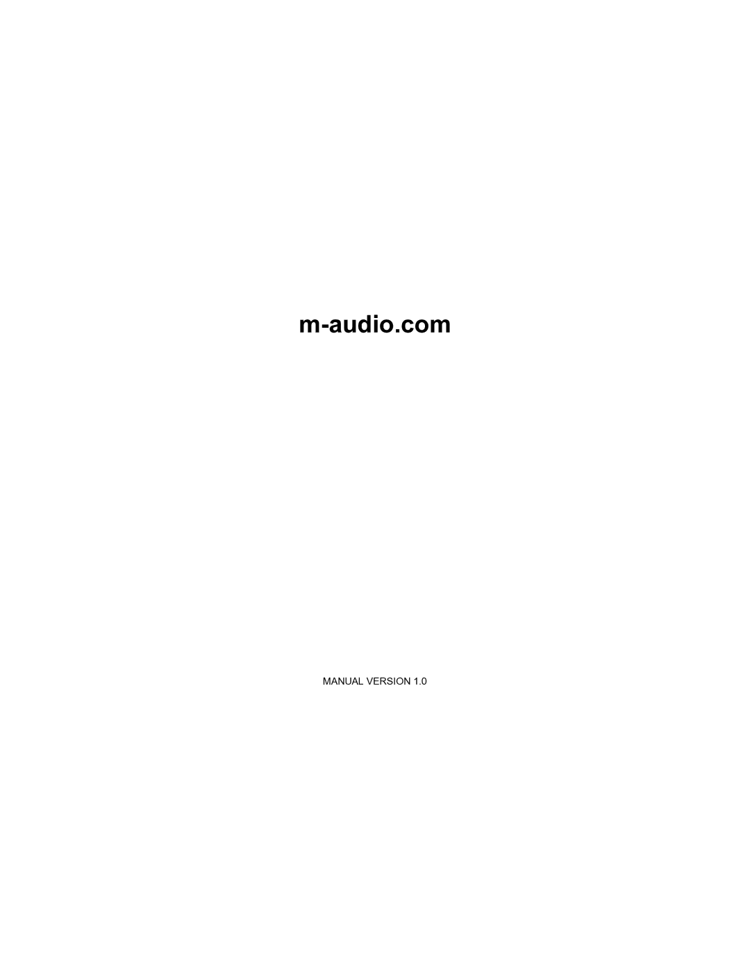 M-Audio AIR61 user manual Audio.com 