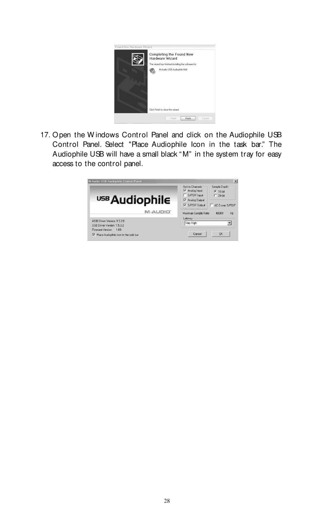 M-Audio Audiophile owner manual 