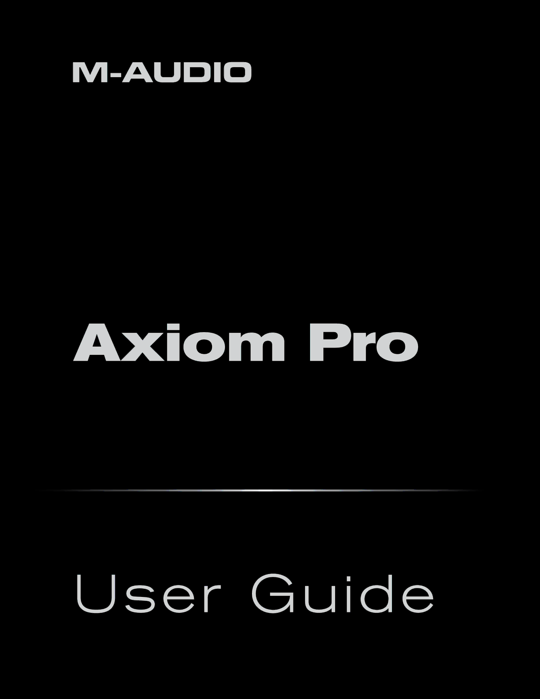 M-Audio Axiom Pro manual 