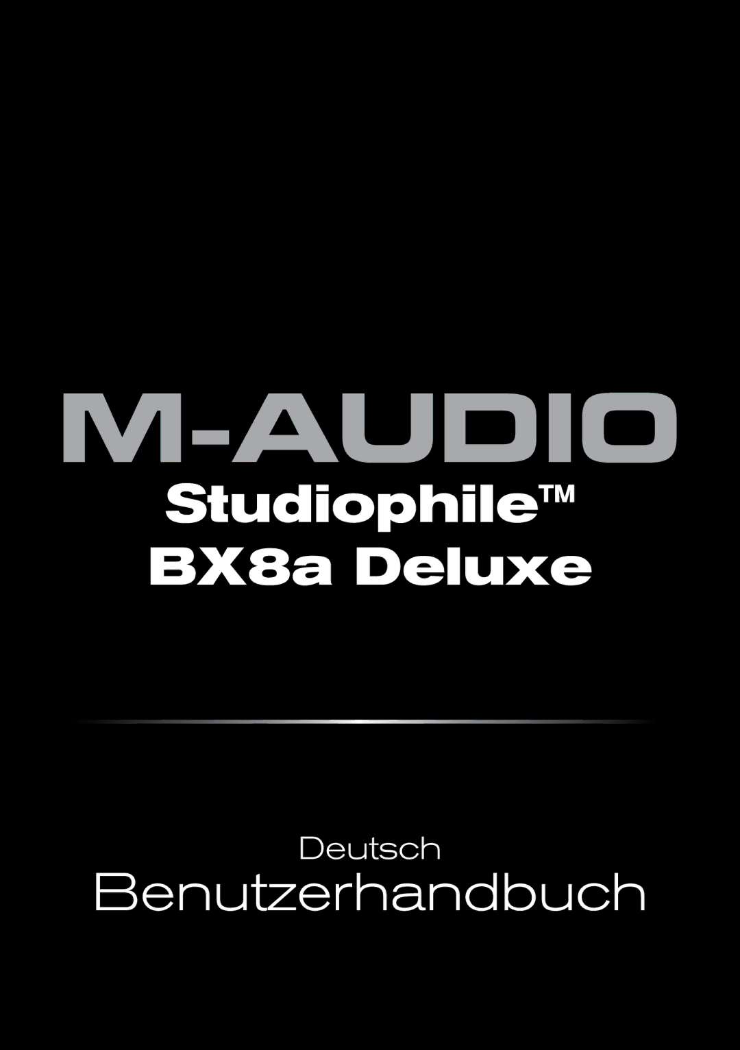 M-Audio manual Studiophile BX8a Deluxe 