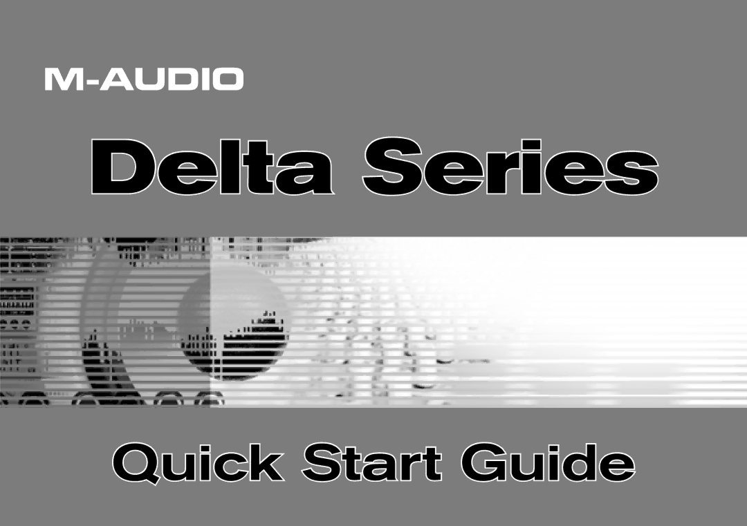 M-Audio Computer Hardware quick start Delta Series 