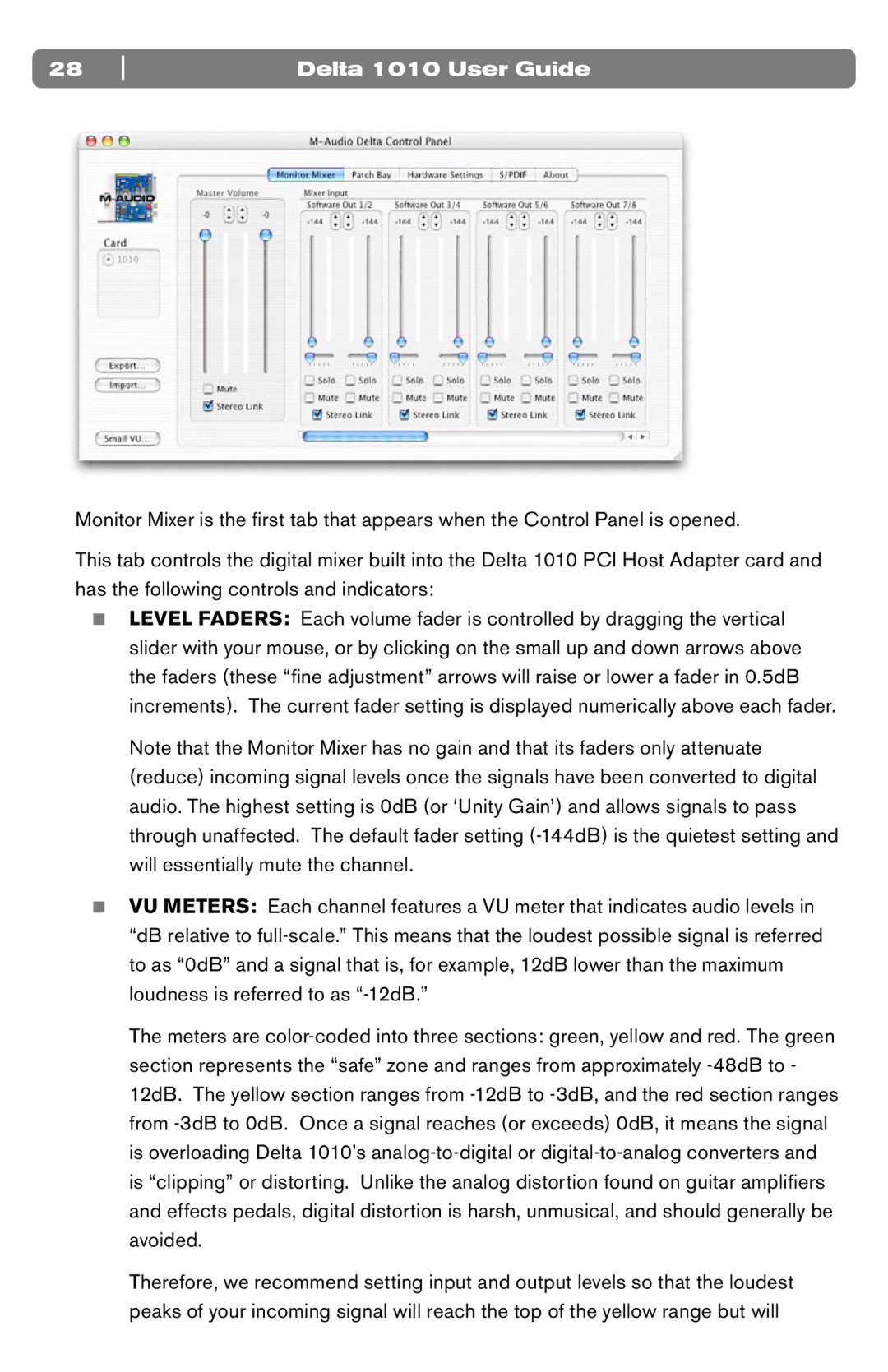 M-Audio DELTA 1010 manual Delta 1010 User Guide 