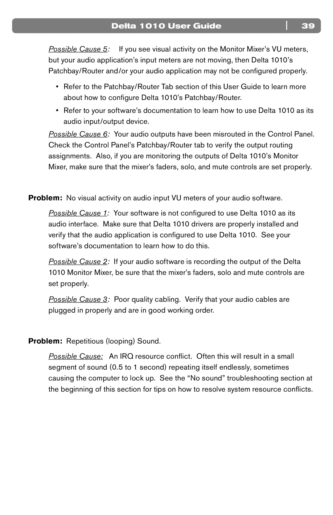 M-Audio DELTA 1010 manual Delta 1010 User Guide 