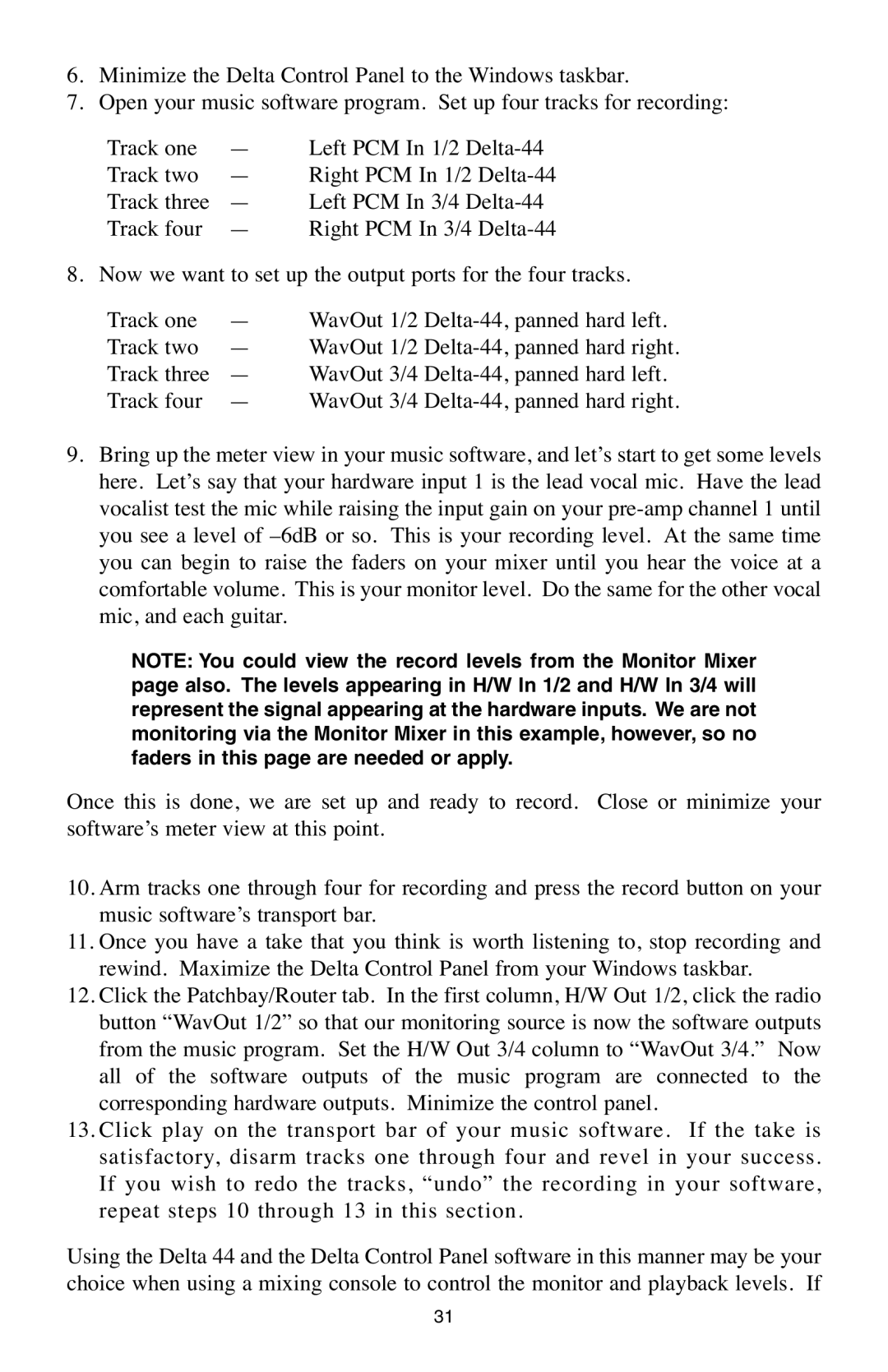 M-Audio Delta 44 specifications 