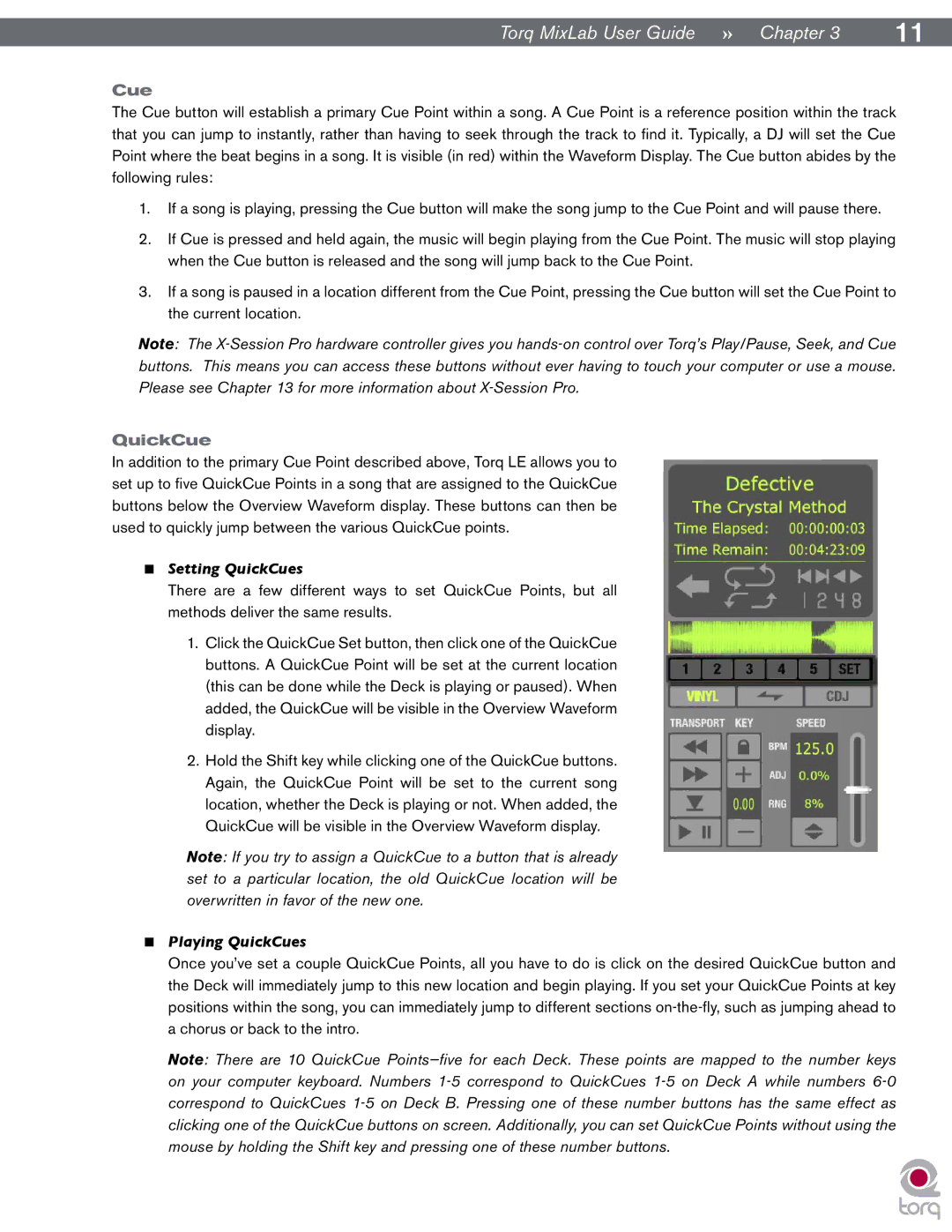 M-Audio Digital DJ System manual Setting QuickCues, Playing QuickCues 