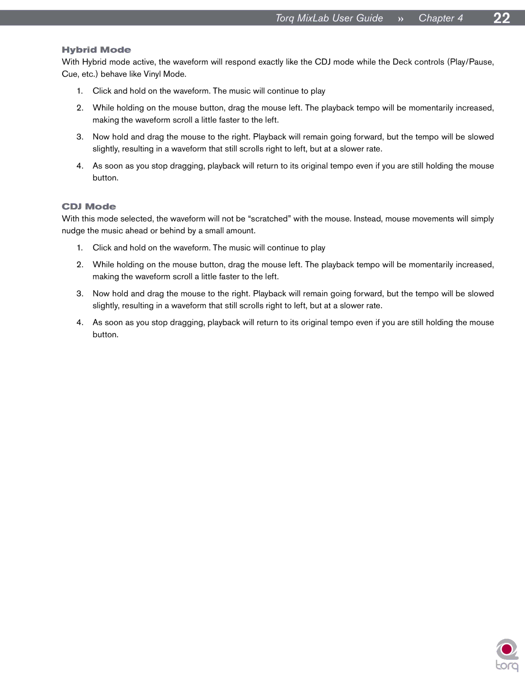 M-Audio Digital DJ System manual Hybrid Mode, CDJ Mode 