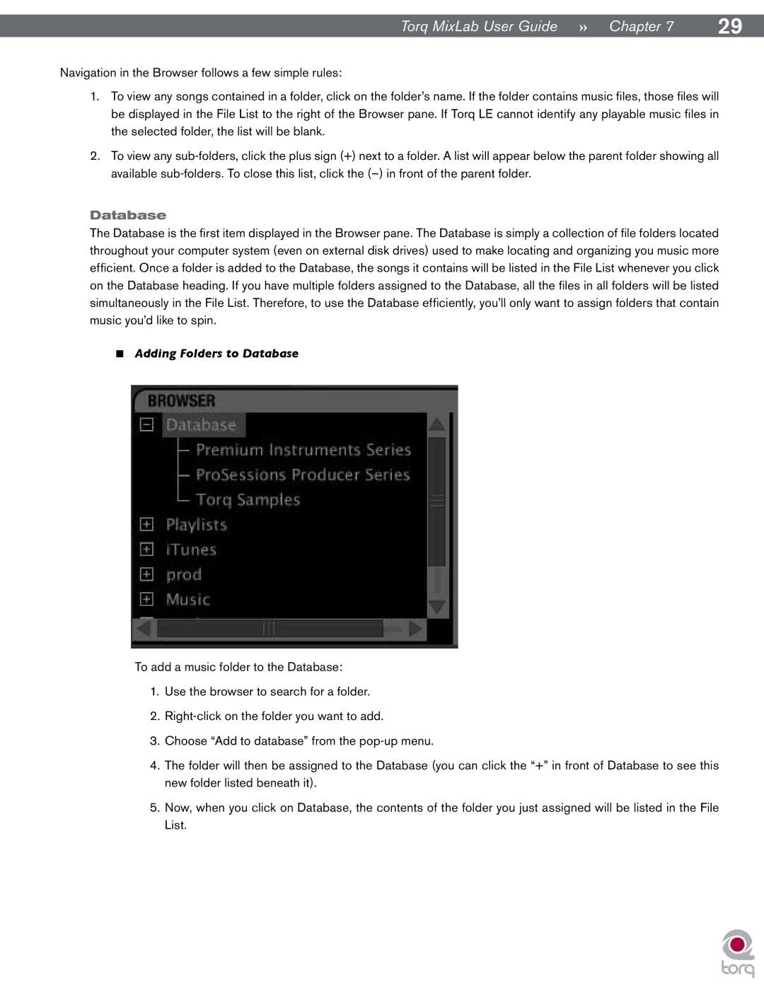 M-Audio Digital DJ System manual Adding Folders to Database 