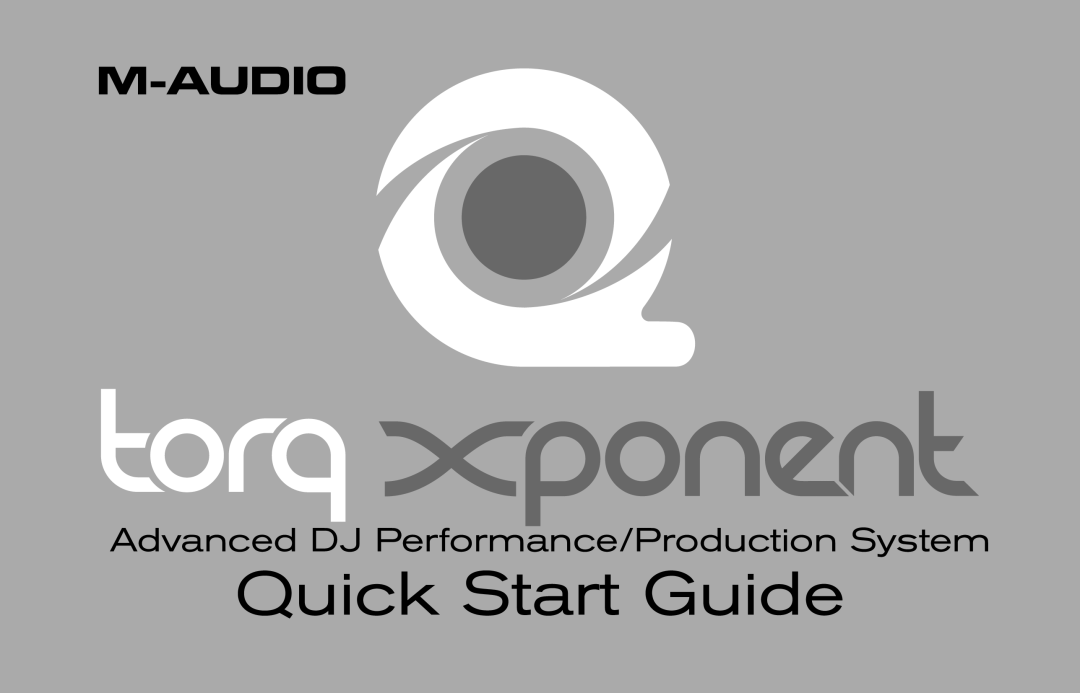 M-Audio DJ Equipment quick start Quick Start Guide 