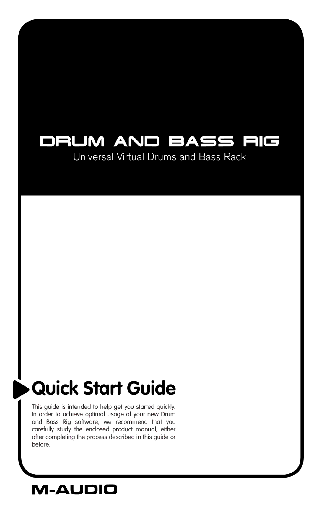 M-Audio DSR470 quick start Quick Start Guide 