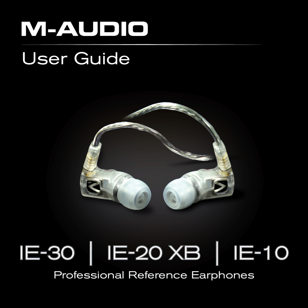 M-Audio IE-20xb, IE-30, IE-10 manual IE -30 IE -20 XB IE 