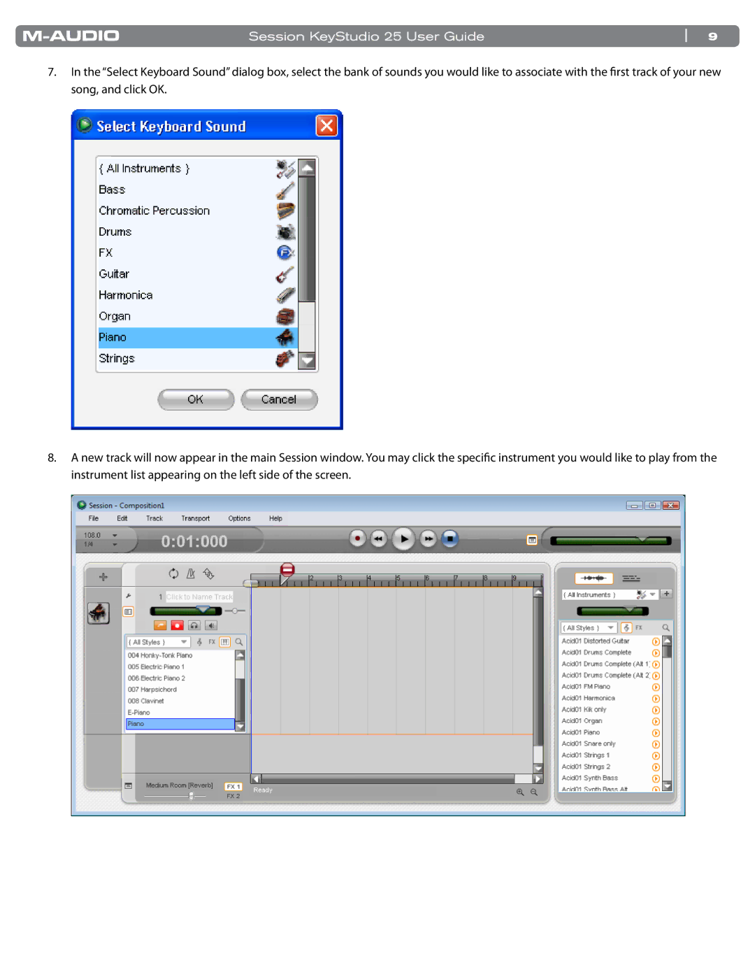 M-Audio manual Session KeyStudio 25 User Guide 