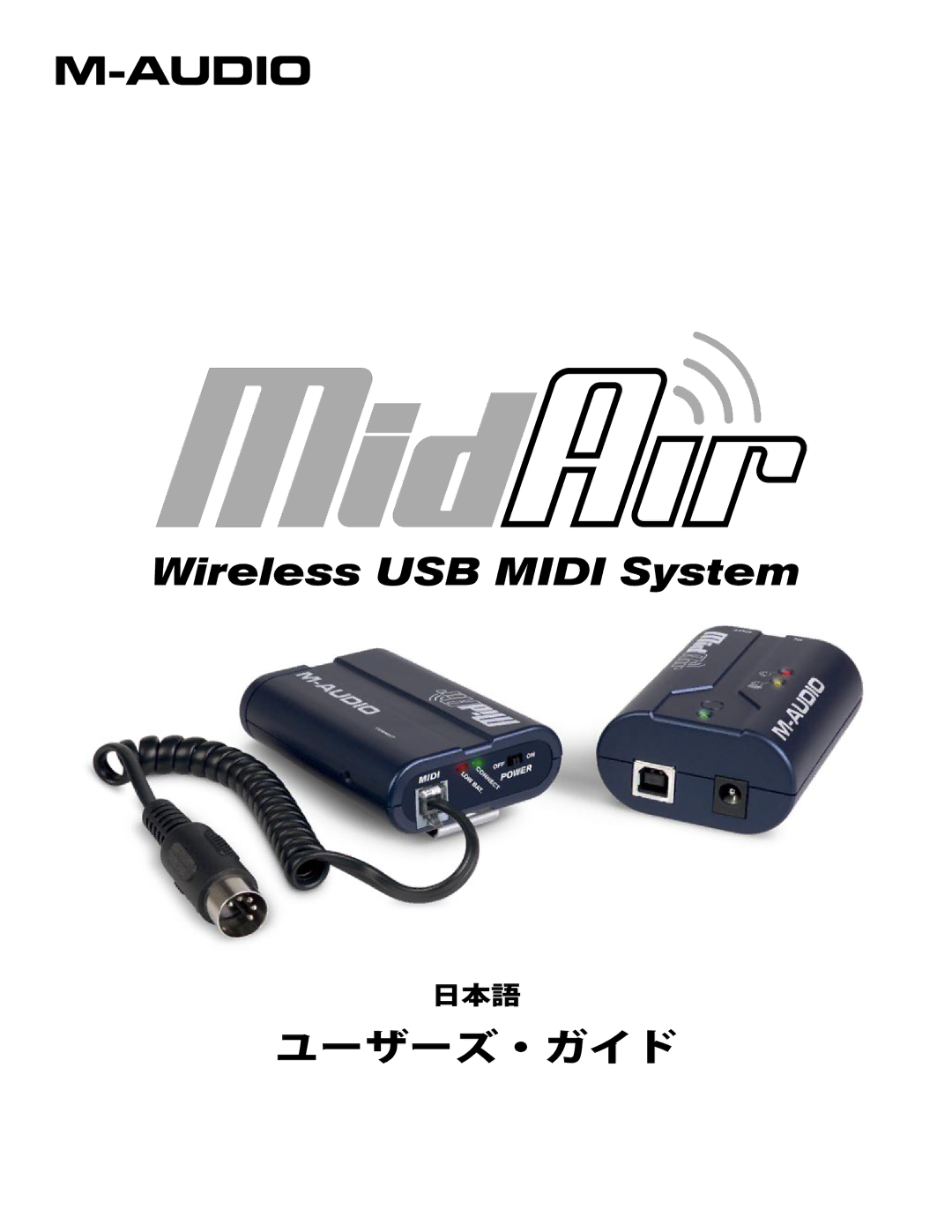 M-Audio MidAir manual Wireless USB Midi System 