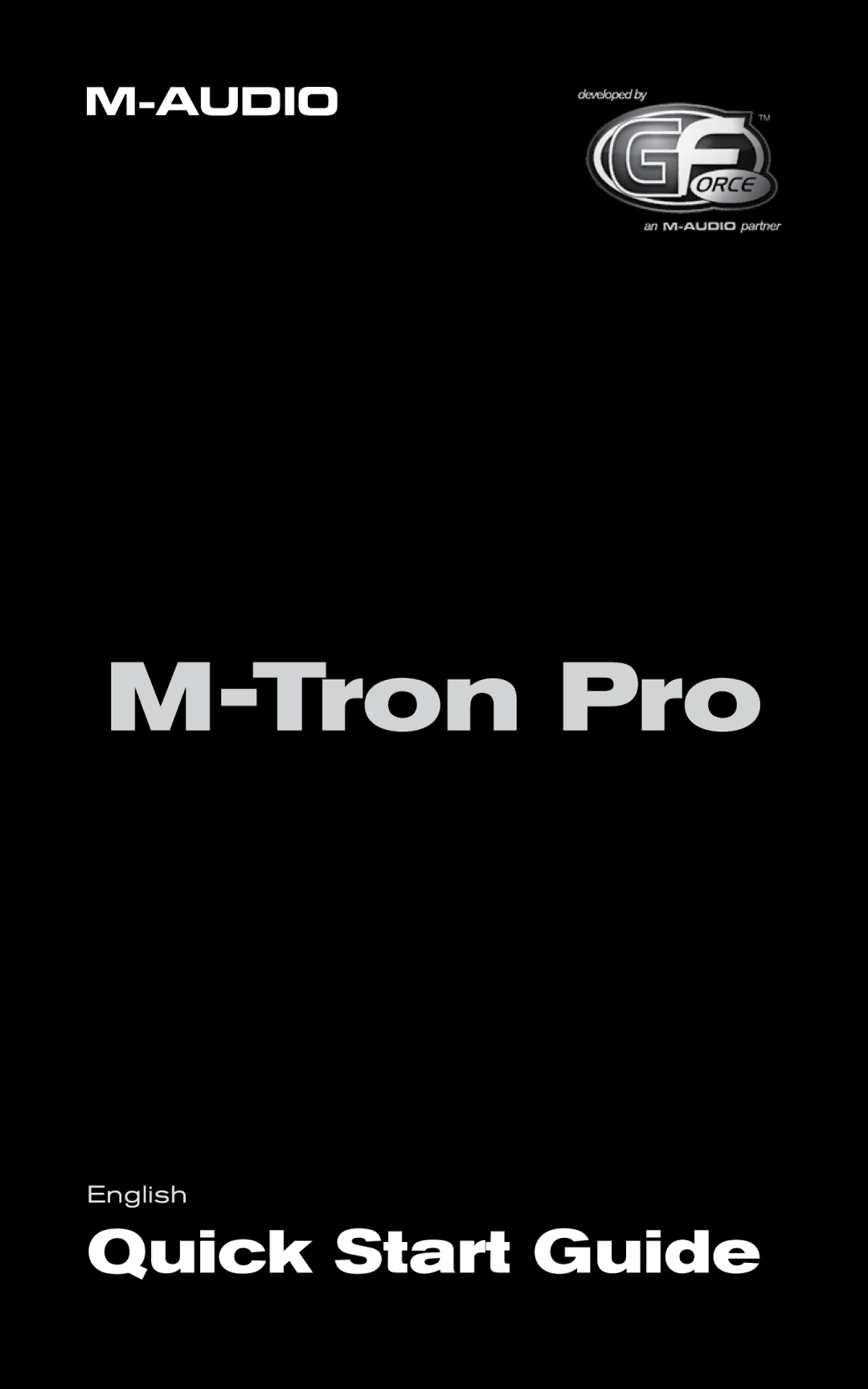 M-Audio MTronPro quick start Tron Pro 