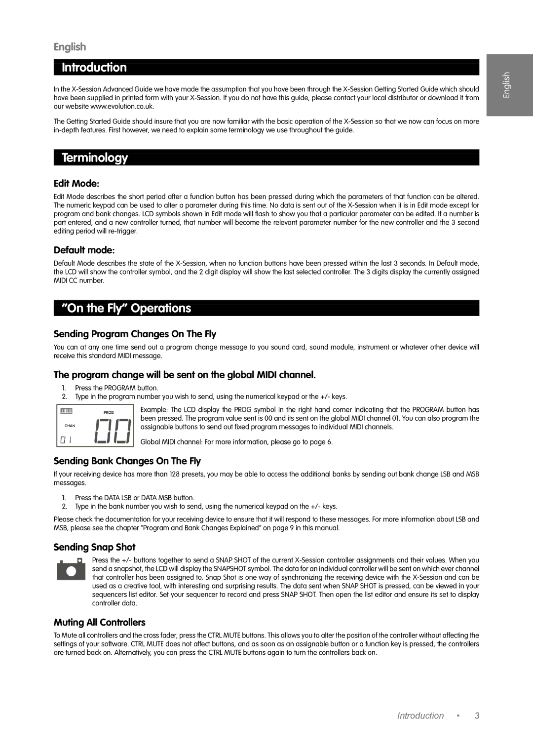 M-Audio Music Mixer manual Introduction, Terminology, On the Fly Operations 