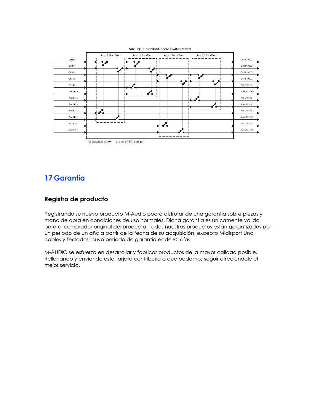 M-Audio OMNISTUDIO manual Garantía, Registro de producto 