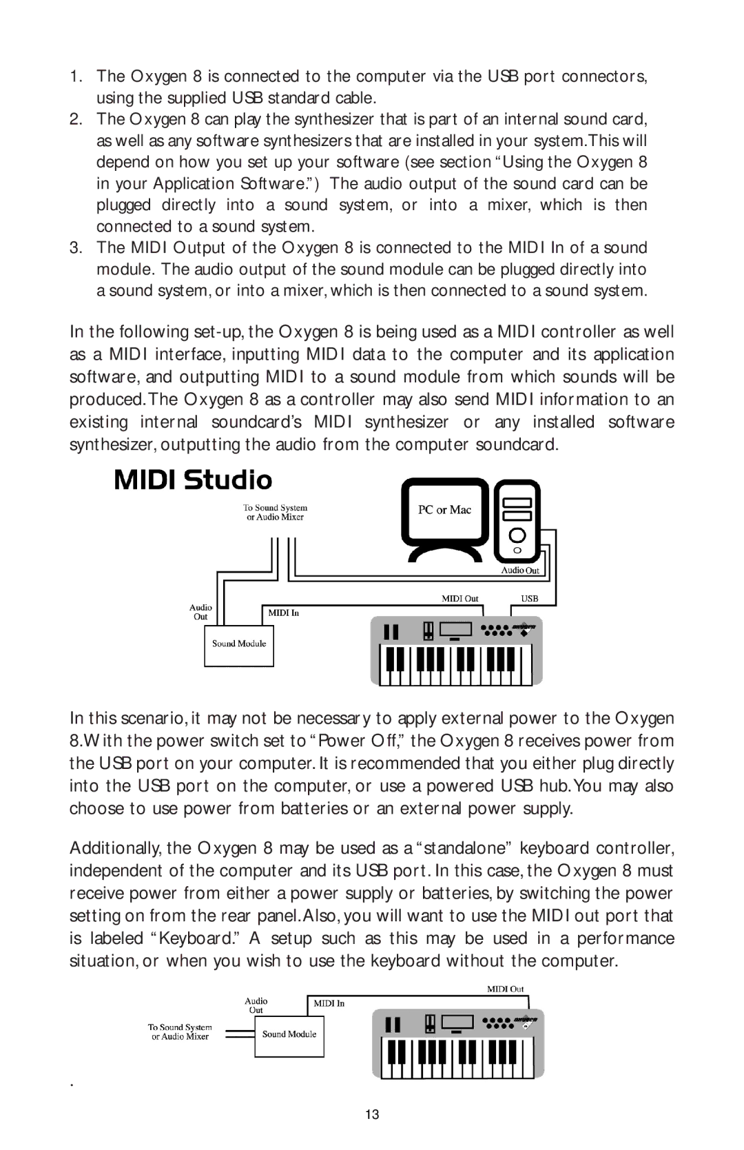 M-Audio OXY8_050503, OXYGEN 8 specifications 