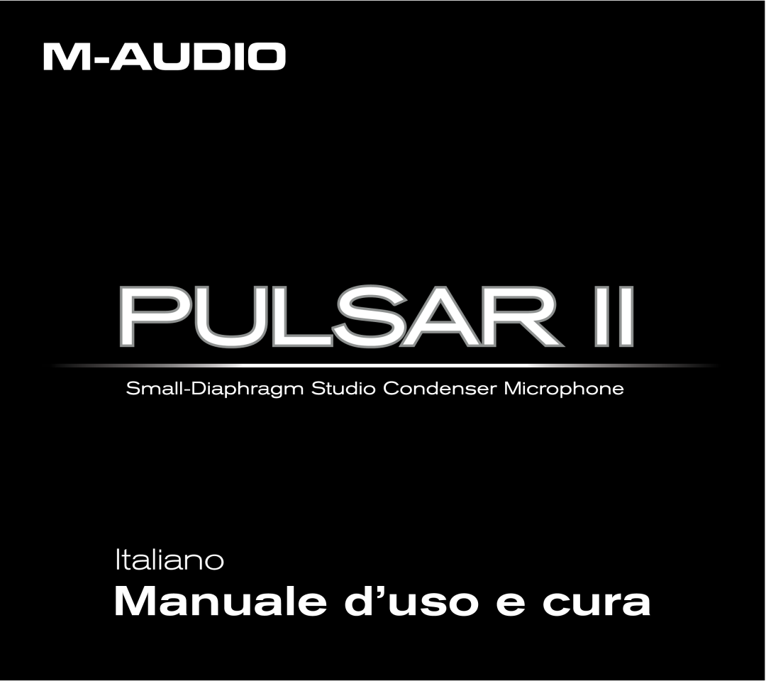 M-Audio Pulsar II manual Manuale d’uso e cura, Italiano 
