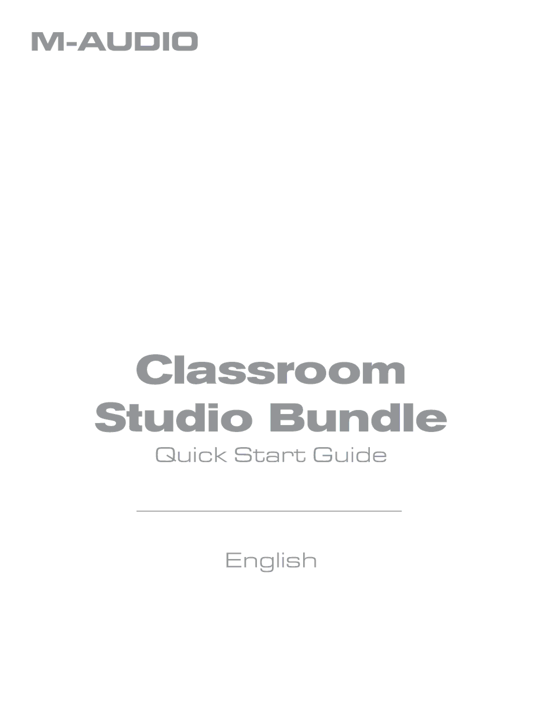 M-Audio Recording Equipment quick start Classroom Studio Bundle 