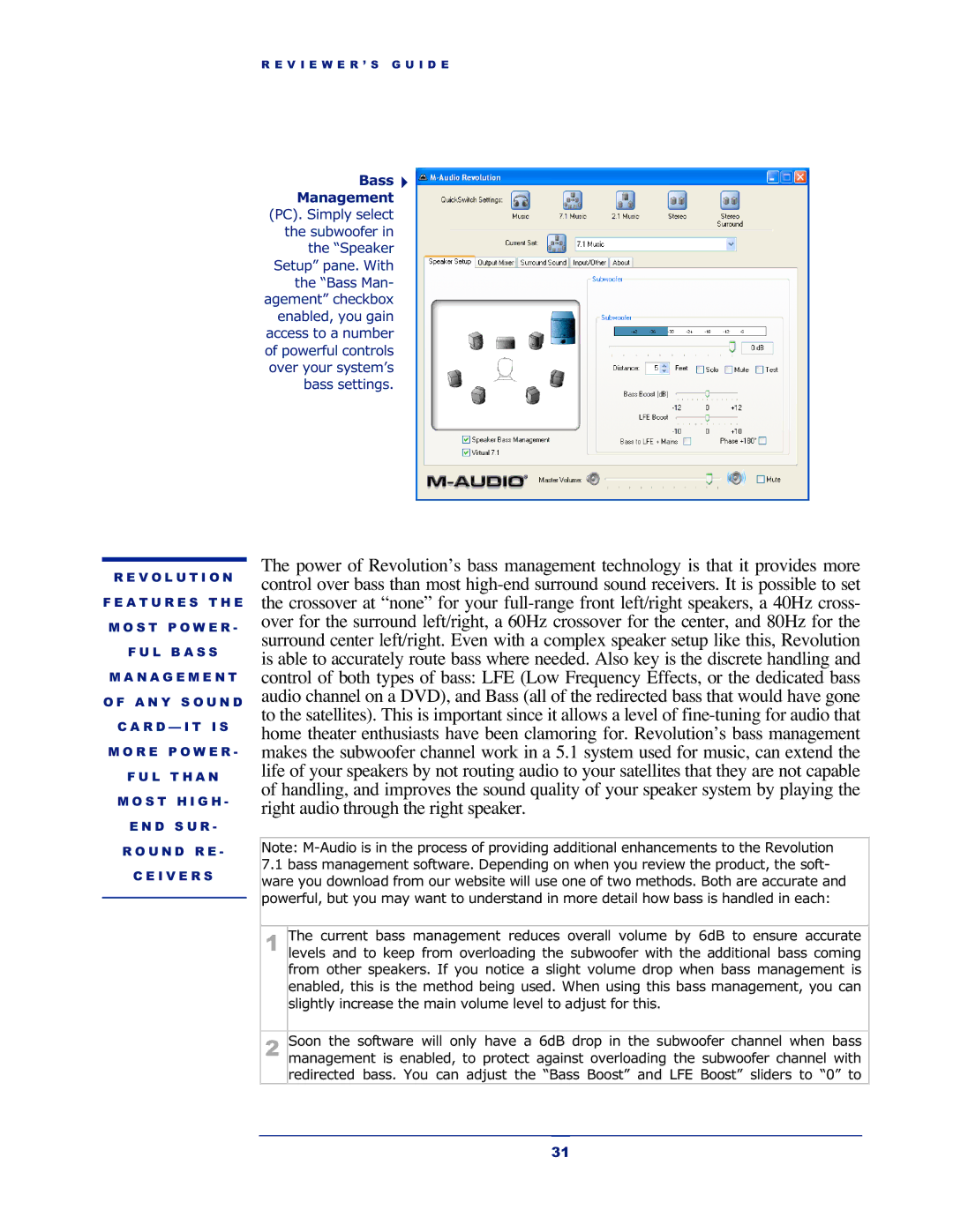 M-Audio Revolution 7.1 manual L T H a N 