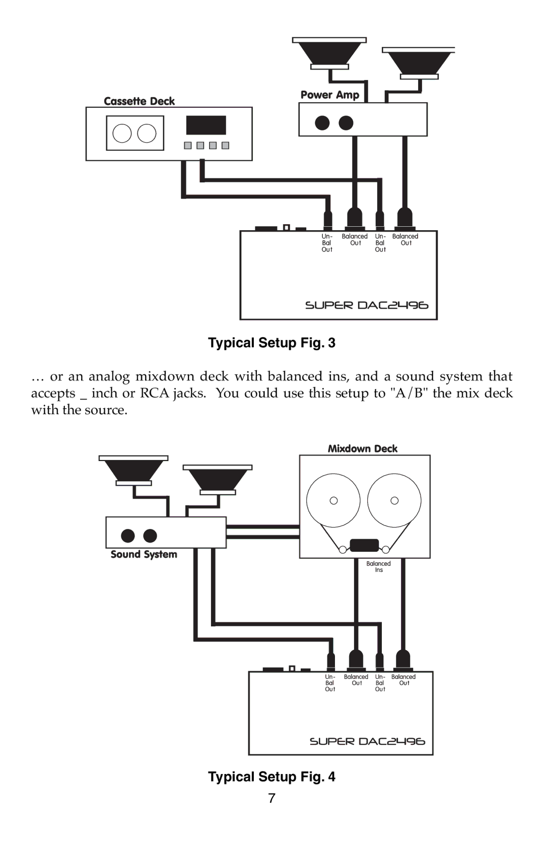 M-Audio TC9820PHI warranty Typical Setup Fig 