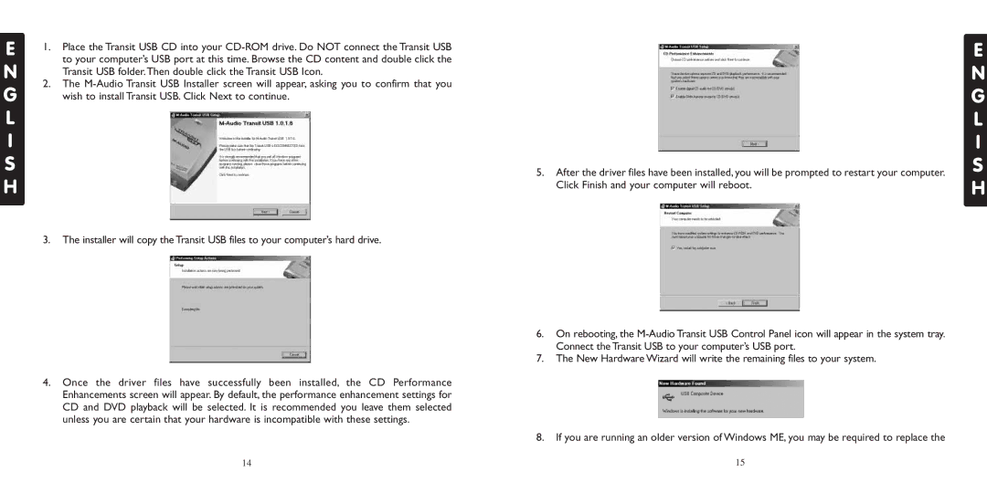 M-Audio USB specifications L I S H 