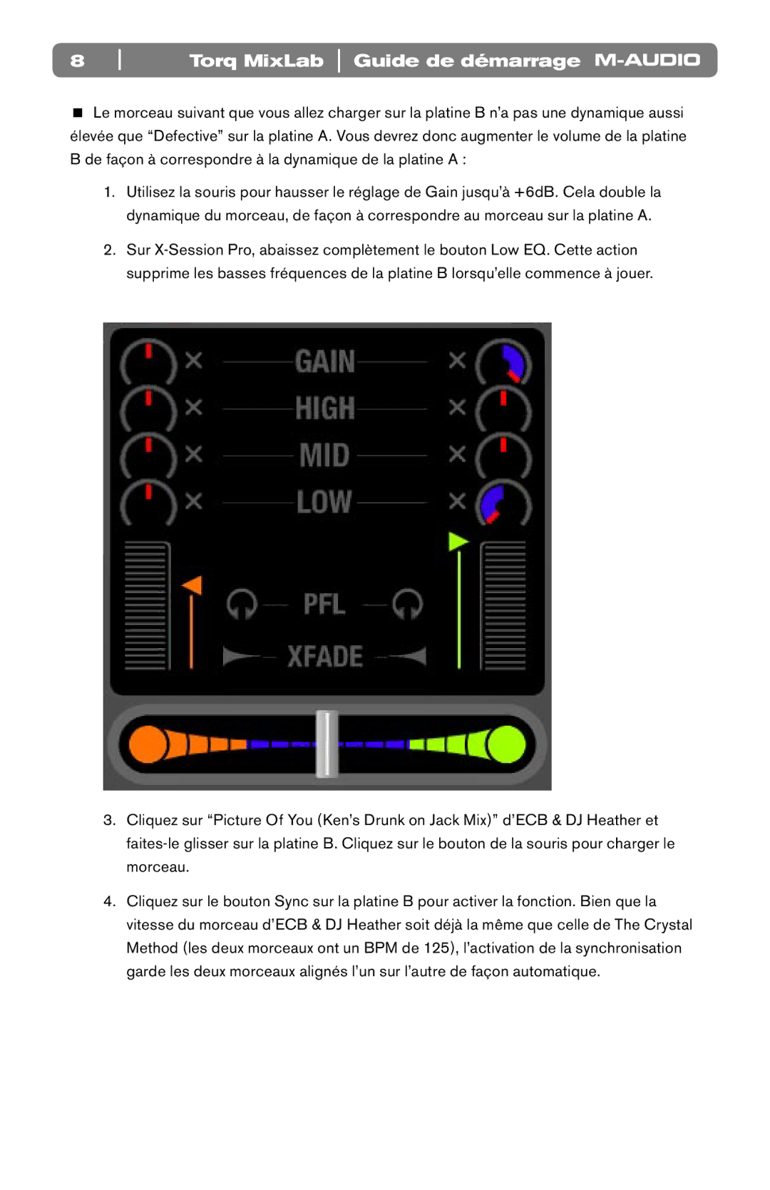 M-Audio VCS5008BI, VCS3008BI manual Torq MixLab Guide de démarrage 