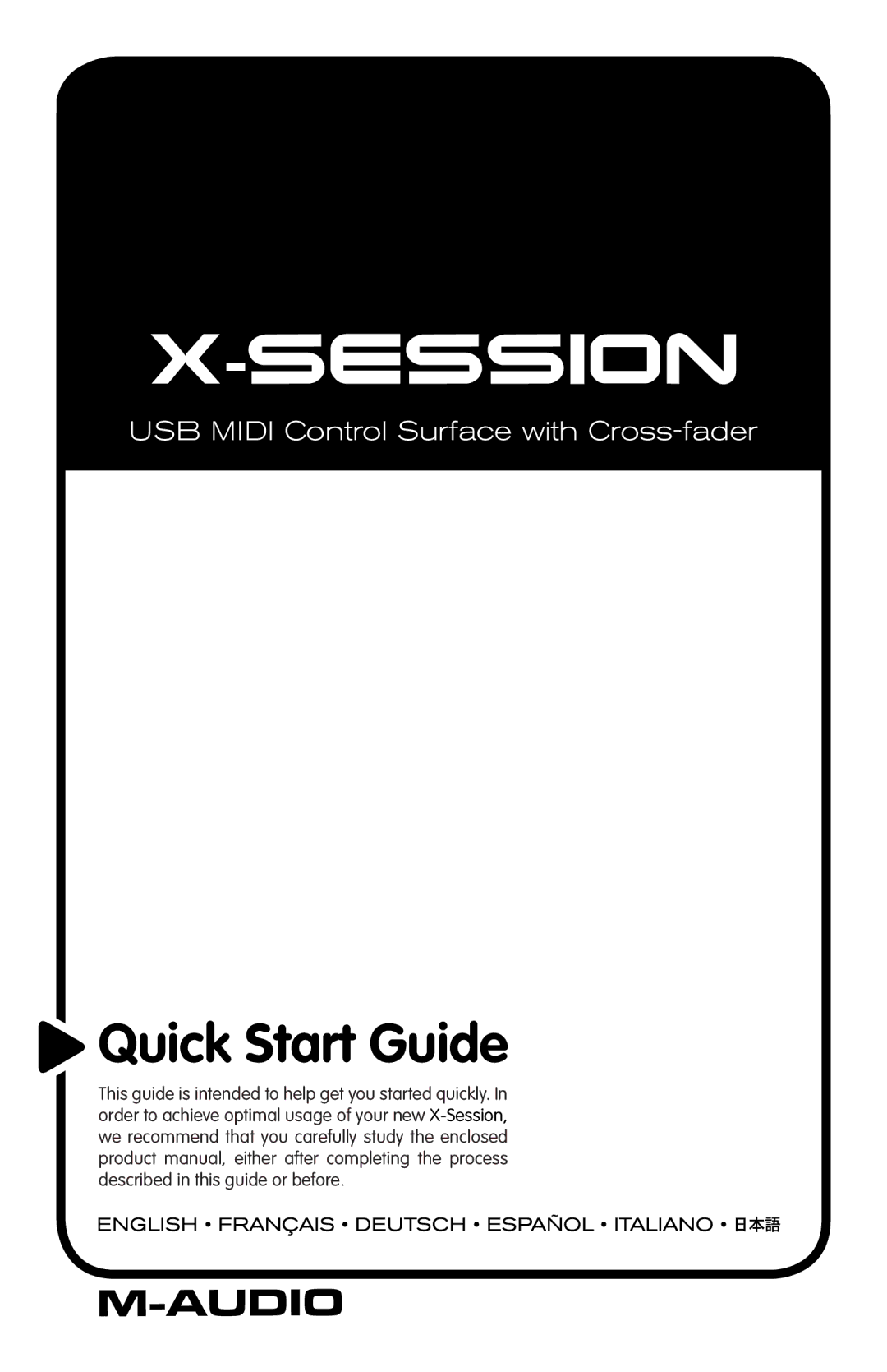 M-Audio X-Session quick start 