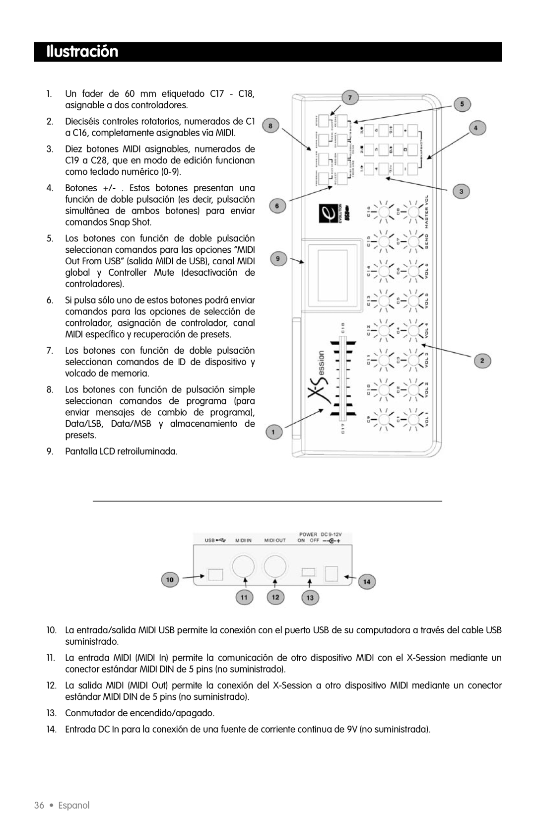 M-Audio X-Session quick start Ilustración 