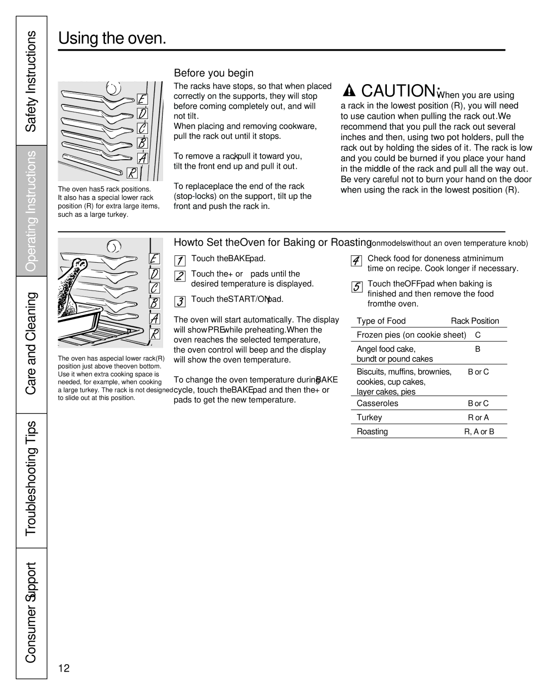 Mabe Canada JCBP630, JCBS630, JCBP620, JCBS280, JCBP250 Using the oven, Instructions Safety Instructions, Before you begin… 