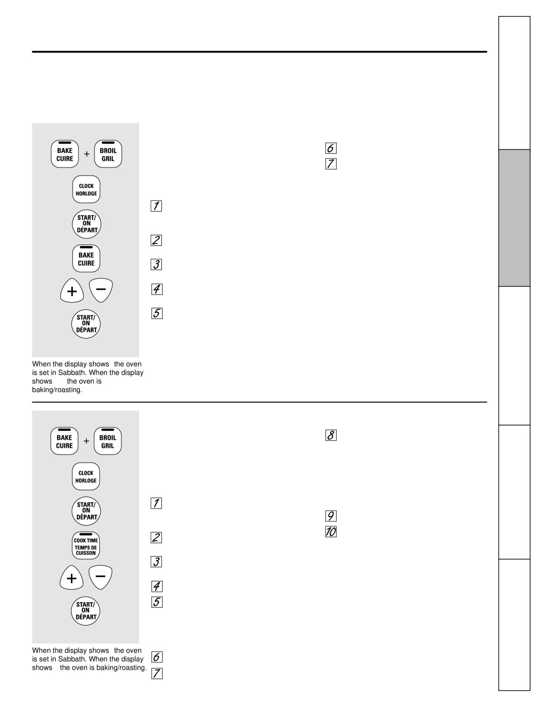 Mabe Canada JCBP620, JCBS630, JCBS280 manual Using the Sabbath Feature.on some models, Troubleshooting Tips Consumer Support 