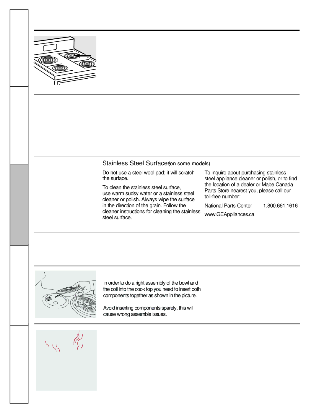 Mabe Canada JCBP620, JCBS630, JCBS280, JCBP630 manual Consumer Support Troubleshooting Tips, Painted Surfaces on some models 