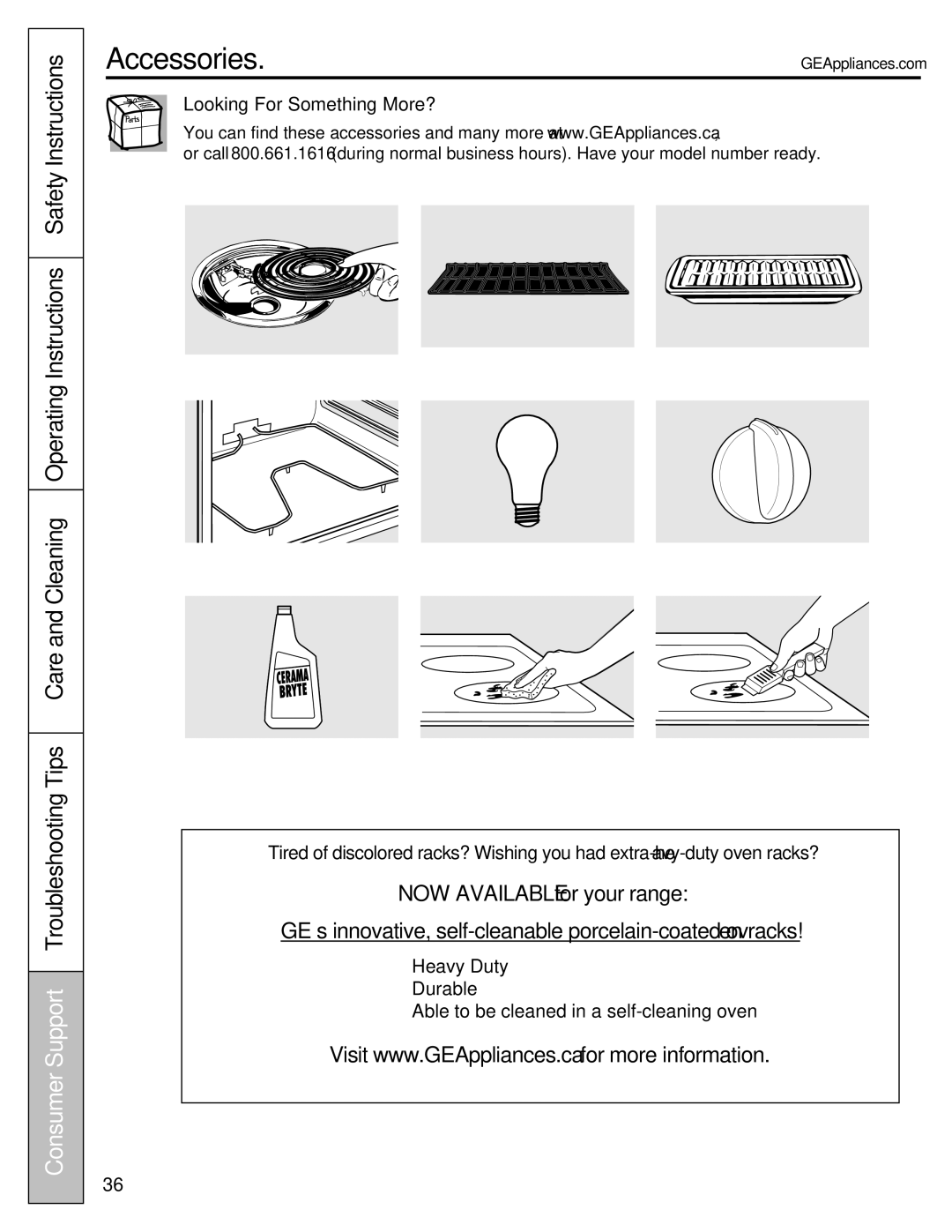 Mabe Canada JCBS630, JCBP620, JCBS280, JCBP630, JCBP250, JCBP240, JCBS250, JCBS640 manual Accessories, Looking For Something More? 