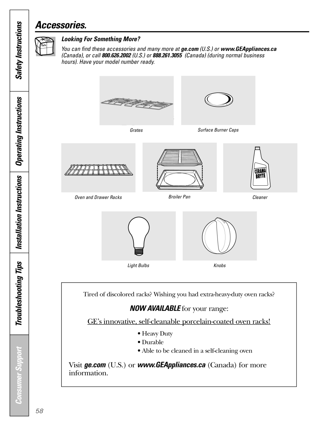 Mabe Canada JGBP86 installation instructions Accessories, Looking For Something More? 