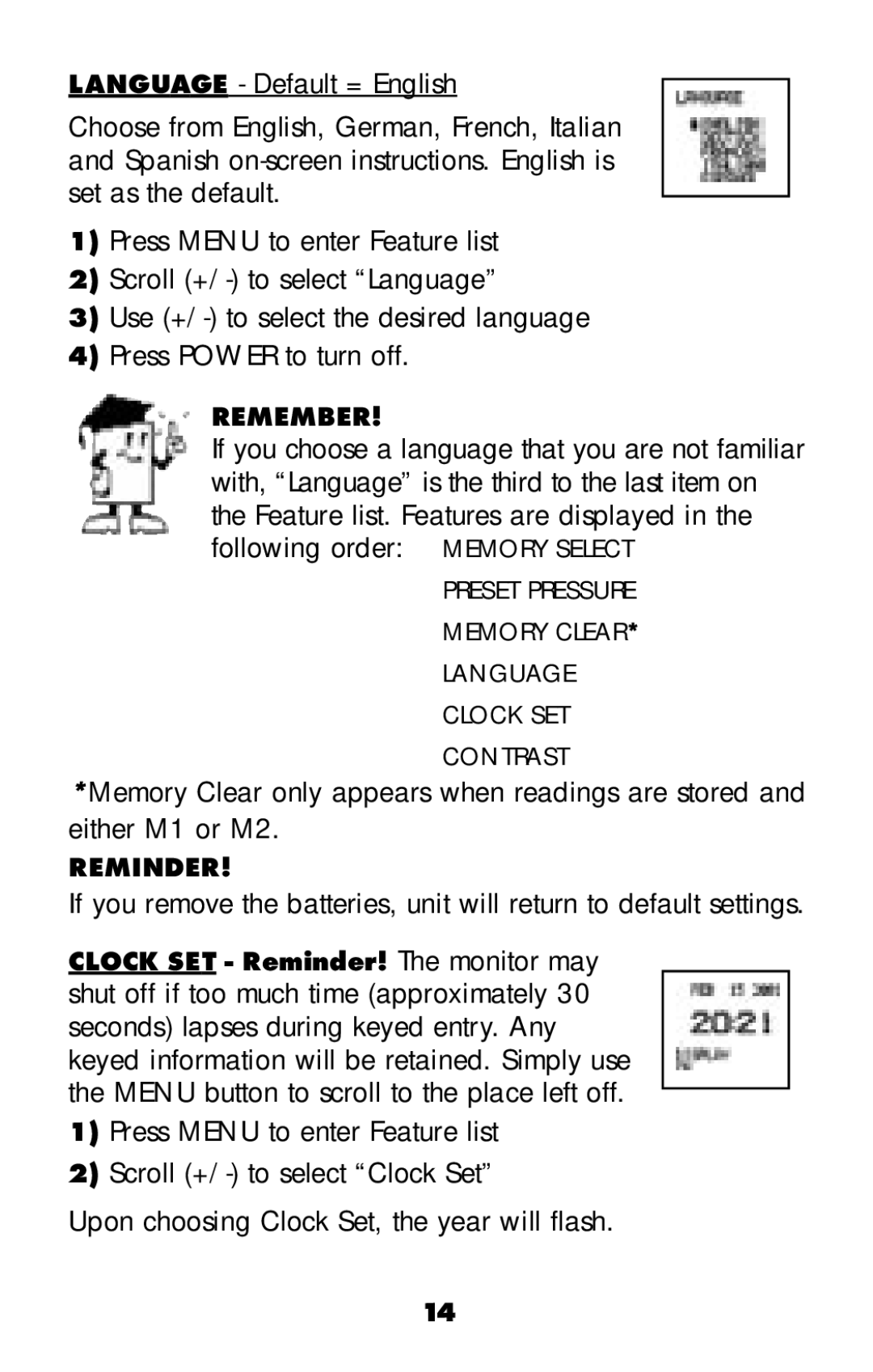 MABIS/Duro-Med 04-255-001 manual Remember, Reminder 