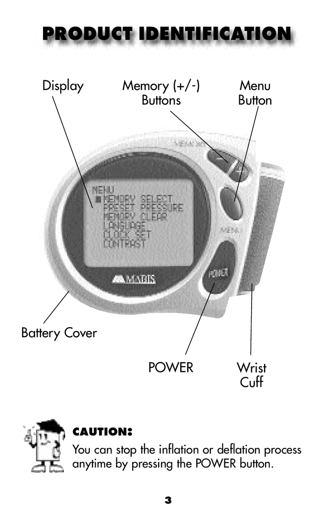 MABIS/Duro-Med 04-255-001 manual Product Identification 