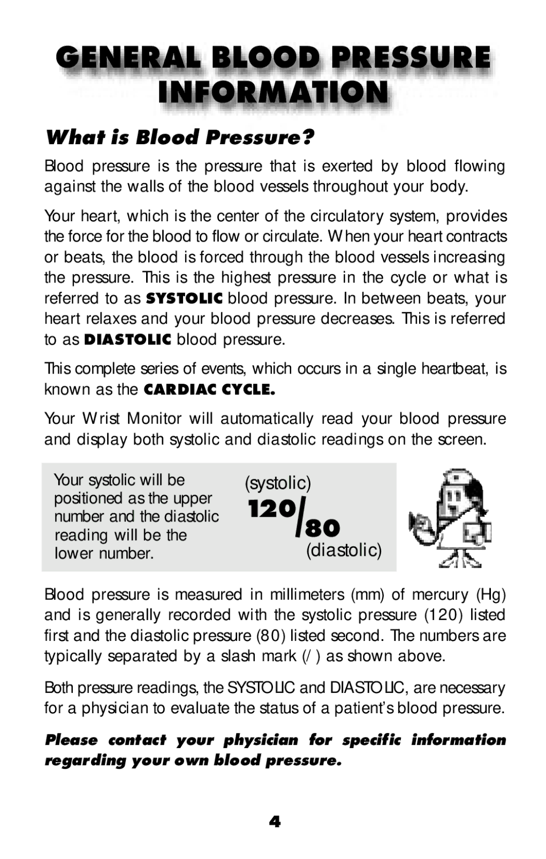 MABIS/Duro-Med 04-255-001 manual General Blood Pressure Information, What is Blood Pressure? 