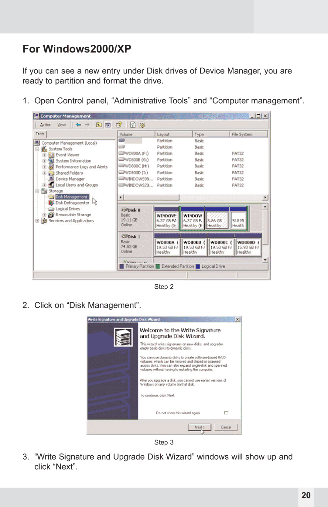 Macally PHR-250CE user manual For Windows2000/XP 