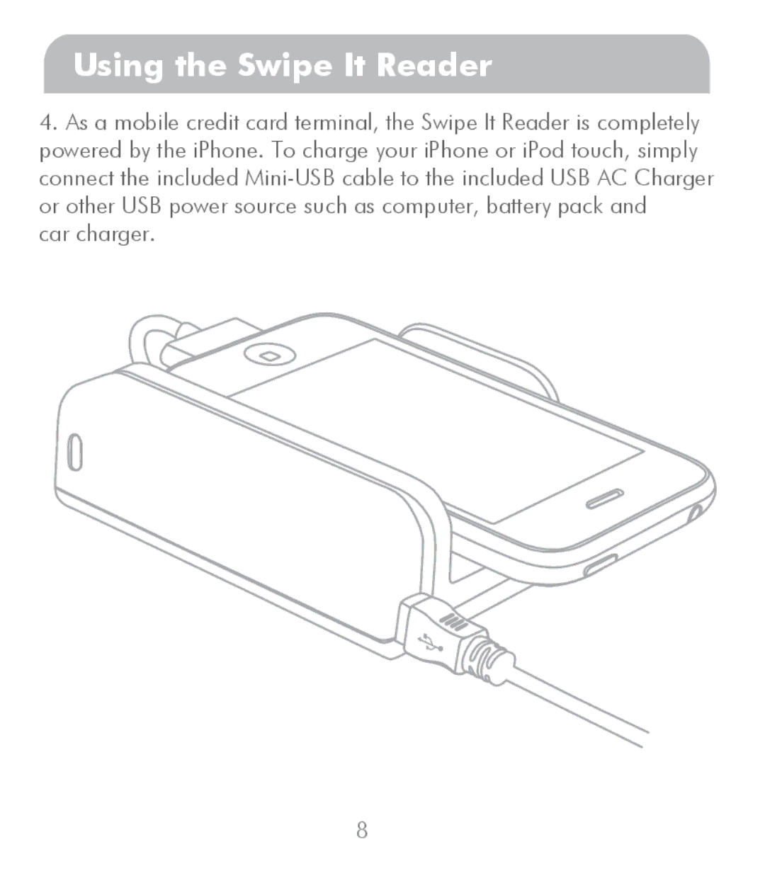 Macally SWIPEIT manual Car charger 