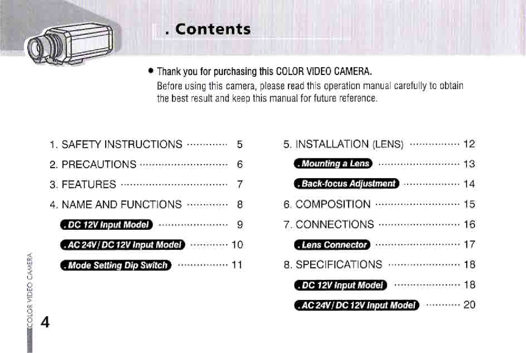 Mace Color CCD manual 