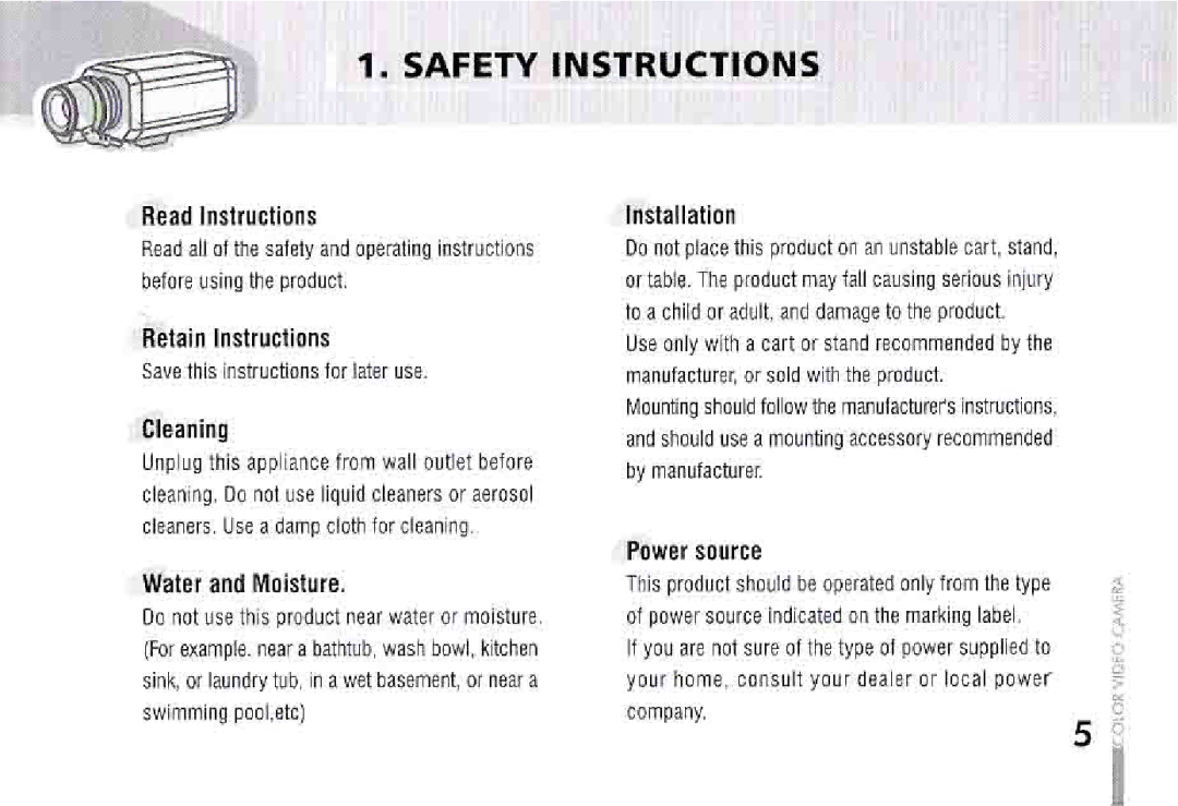 Mace Color CCD manual 