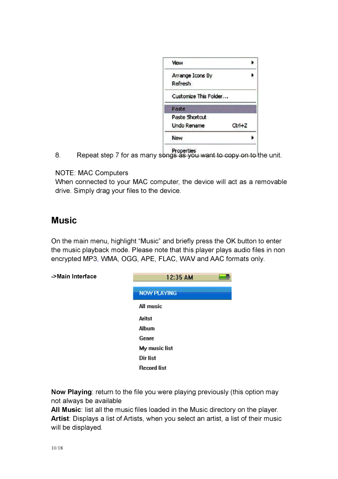 Mach Speed Technologies G2 instruction manual Music 