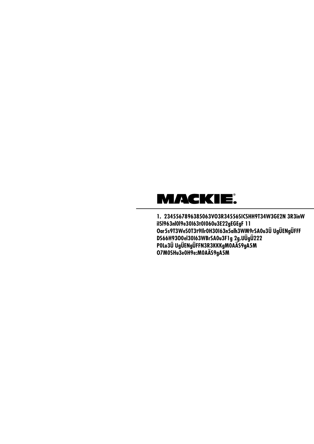 Mackie HD1221 manual 