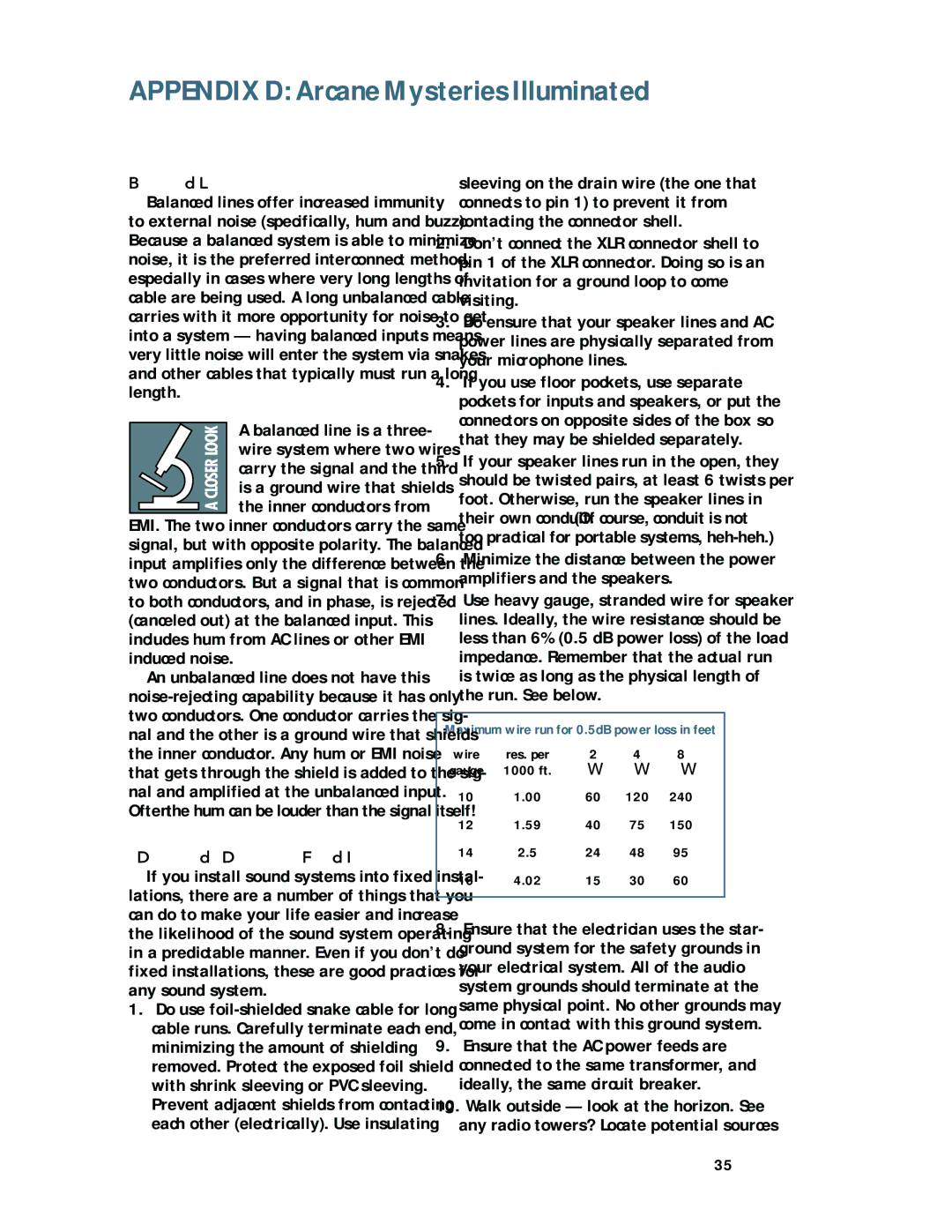 Mackie M1200/M1400 owner manual Balanced Lines, Balanced line is a three, Balanced lines offer increased immunity 