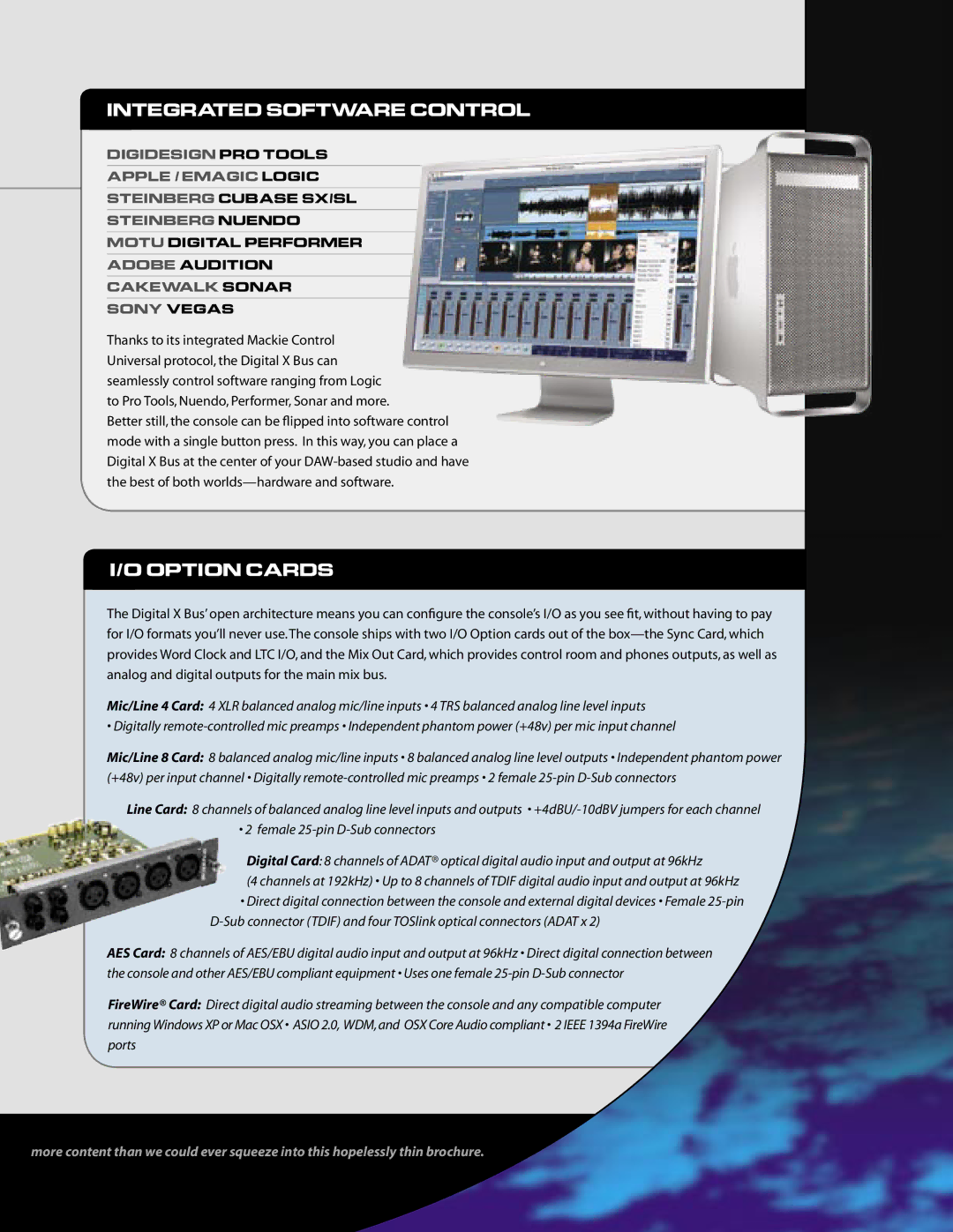 Mackie P/N0012557 manual Integrated Software Control 