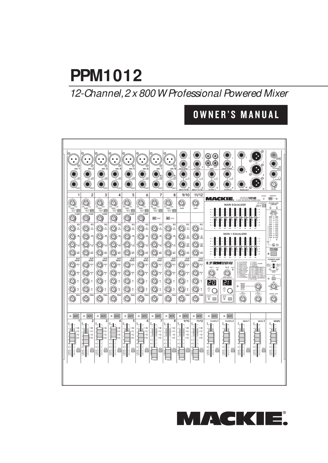 Mackie PPM1012 owner manual 