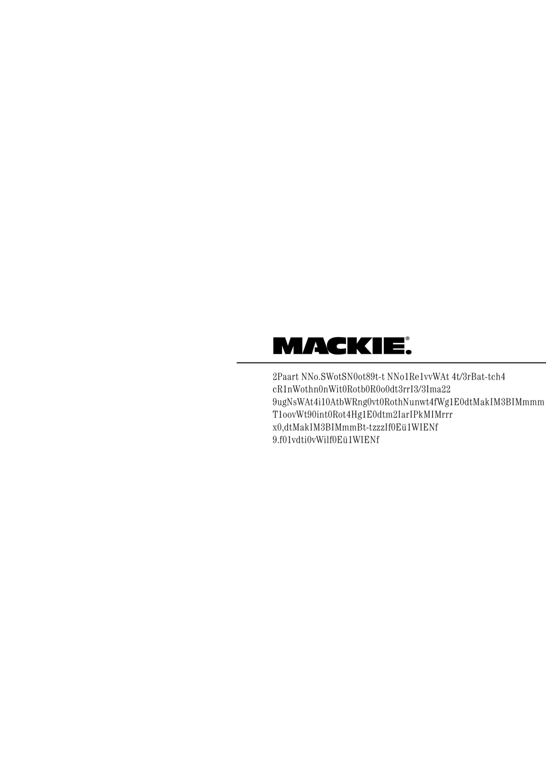 Mackie TH-12A manual 